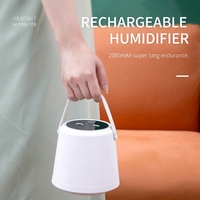Humidificateur à brume froide, mini humidificateur de bureau, petit humidificateur personnel parfumé, humidificateur décoratif pour chambre à coucher, humidificateur portable à brume froide