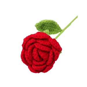 Bouquet <span class=keywords><strong>di</strong></span> <span class=keywords><strong>Fiori</strong></span> Artificiali Fatti a Mano all'Uncinetto, Regalo per San Valentino, Souvenir <span class=keywords><strong>di</strong></span> Nozze, Decorazione per la Casa - Product Image 5