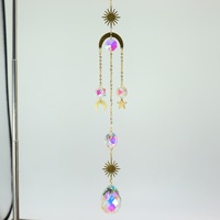 Atrapasoles de Cristal Colgantes con Cadena, Adorno para Ventana, Decoración para el Hogar y Jardín