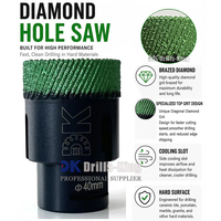 Forets diamantés brasés sous vide Drills-King M14,5/8-11 pour le perçage de carreaux de porcelaine, céramique, granit et marbre
