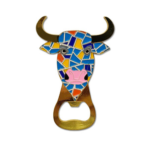 Imán de nevera de recuerdo con abridor de metal esmaltado personalizado España taurino Madrid <span class=keywords><strong>Sevilla</strong></span> - Product Image 3