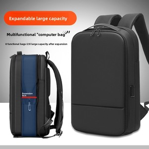 Mochila Ligera para Portátil <span class=keywords><strong>de</strong></span> 16 Pulgadas para Hombre, para Viajes <span class=keywords><strong>de</strong></span> Negocios, con Cierre, Material <span class=keywords><strong>de</strong></span> PVC, Expandible, Gran Capacidad - Product Image 3