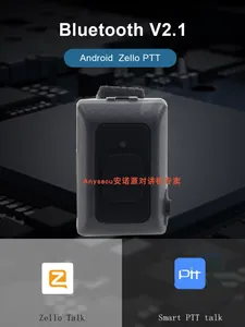 Controlador Bluetooth R16 Push-to-Talk para Android y iPhone, Compatible con las Aplicaciones de Radio Bidireccional RealPTT y Zello, Botón PTT L665 - Product Image 1