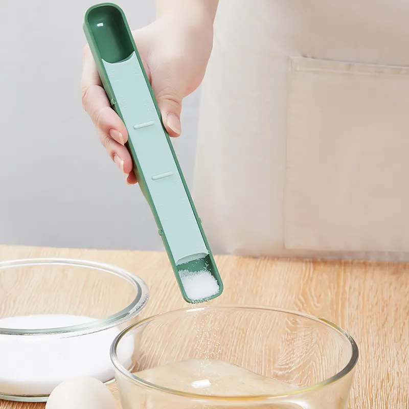 Bilancia da cucina regolabile di vendita calda cucchiaio dosatore personalizzato Mini misurino da tè regolabile