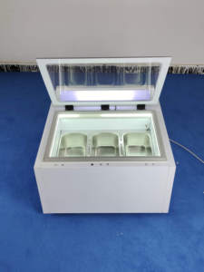 MY-60ACompact Square Ice Cream <b>Display</b> <b>Case</b> with Three Basins for Commercial Catering Use - Product Image 2