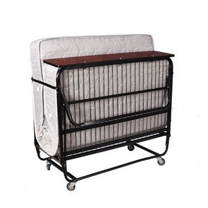 Khách Sạn Sử Dụng Rollaway Kim Loại Duy Nhất Xách Tay Có Thể Gập Lại Gấp Giường Với Mùa Xuân Nệm Cho Khách Sạn Sử Dụng - Product Image 1