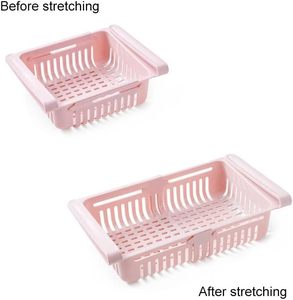 <b>Kitchen</b> Retractable Drawer Organizer Refrigerator <b>Storage</b> Baskets Food <b>Storage</b> <b>Boxes</b> - Product Image 3