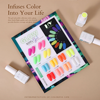 Vernis Gel Lumineux 18ml 12 Couleurs Séchage UV/LED Végan Non Toxique Écologique Finition Brillante Bouteille Marque Privée