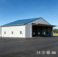 Capannone Prefabbricato in Acciaio a Basso Costo, Magazzino, Hangar, Struttura in Acciaio Leggero con Spedizione Rapida