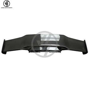 STO Vortstein Style Glossy Twill Weave Dry Carbon Fiber Add-on Single Deck <b>Rear</b> <b>Spoiler</b> Lambo Huracan LP580 LP610 EVO Car - Product Image 6