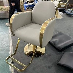 Nordic Elegant White Hair Salon Styling Chair Rotating Luxury Pedicure Barber Shop Chair with <b>Footrest</b> - Product Image 3