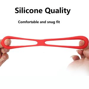 Herbruikbare zachte siliconen penisring seksspeeltje vertraagde ejaculatie penisvergroting voor mannen homoseksuele erectie voor de penis - Product Image 4