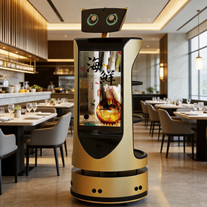 <span class=keywords><strong>Robot</strong></span> <span class=keywords><strong>Camarero</strong></span> Inteligente con Navegación Automática y Evitación de Obstáculos para Restaurantes y Hoteles, Servicio de Comida en Múltiples Escenarios - Product Image 1