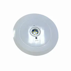 ABS Case Luz De Emergencia Led Light Rechargeable LED Surface Mounted LED Dustproof IP20 Round 2.5W Emergency Light