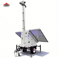Remolque con Panel Solar Modelo 3400, 3 Paneles Solares de 400W, Batería MPPT de 800Ah para Uso en Exteriores, Obras de Construcción y Áreas Remotas