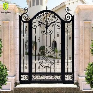 Diseño de puerta principal de lujo puertas de hierro forjado para casas - Product Image 4