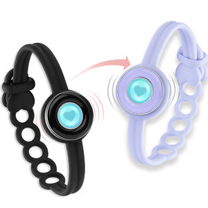 <span class=keywords><strong>TOTWOO</strong></span> Candy Collection Bracelets intelligents originaux Noir et violet Longue Distance Touch Responsive Vibration Light Caractéristiques Couples - Product Image 1