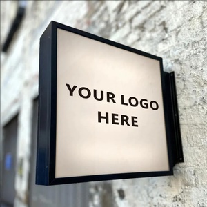 Custom Outdoor Waterproof Hanging Wall Mount Lightbox Led <b>Light</b> Box <b>Sign</b> Acrylic Square <b>Light</b> Box <b>Sign</b> for Shop - Product Image 1