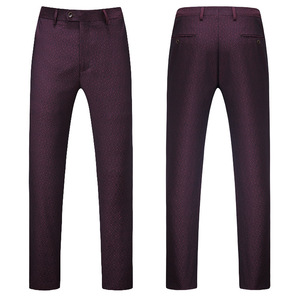3 piezas <span class=keywords><strong>vino</strong></span> <span class=keywords><strong>rojo</strong></span> hombres Jogging Suites abrigo de un solo pecho <span class=keywords><strong>trajes</strong></span> <span class=keywords><strong>para</strong></span> hombres formales hombres <span class=keywords><strong>trajes</strong></span> de negocios - Product Image 3