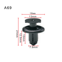A69 Clips de fixation de carrosserie automobile Clips de voiture et attaches Clip de retenue