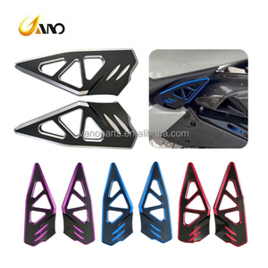 แป้นเหยียบอะลูมิเนียม CNC สำหรับรถมอเตอร์ไซค์ WANOU PCX125/150 PCX160  แบบสองสีเคลือบอโนไดซ์ - Product Image 1