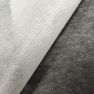 Vải Lót Nóng Chảy <span class=keywords><strong>Polyester</strong></span> Không Dệt Dính Nhiệt Với Chấm Kép Hoặc Chấm Dán Cho Lớp Lót - Product Image 2