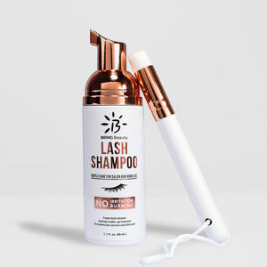 Limpiador espumoso de pestañas, juego de champú de espuma de limpieza, vegana orgánico, etiqueta privada con cepillo, Oem, venta al por mayor - Product Image 1