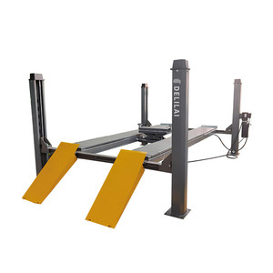 Elevador Hidráulico de Cuatro Postes para Autos de 4000 kg, Elevador de Vehículos de 4 Postes para Alineación de Ruedas y Estacionamiento, Taller de Reparación de Automóviles - Product Image 1