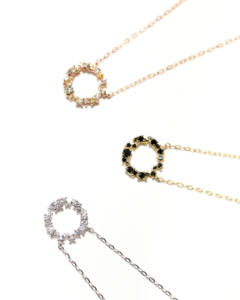 สร้อยคอ Brilliant02 สีชมพู ทอง 14K เพชร มุก เครื่องประดับขายส่ง ผู้ผลิตเครื่องประดับชั้นดี รับผลิตสร้อยคอตามสั่ง ผู้ผลิตแบบ OEM ODM - Product Image 3