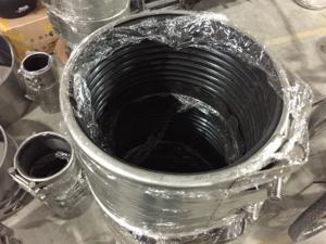 Abrazadera de reparación de tuberías DN900 SS316, acoplamiento de reparación SS304 con juntas de goma EPDB, de 1 a 2, 1 de 2 - Product Image 5