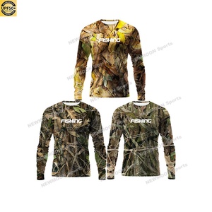 Chemises de pêche pour hommes, camouflage Real Tree personnalisé, UPF 50, anti-UV, légères, camouflage de chasse, chemises de pêche performantes - Product Image 1
