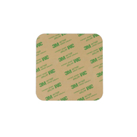 Plaques de menu transparentes en PVC avec logo personnalisé NFC RFID pour paiement en hôtel, carte de commentaires pour table