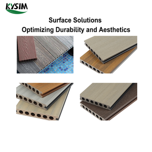 ألواح تزيين خارجية مركبة جديدة لعام <span class=keywords><strong>2026</strong></span> مقاومة للماء مع نقش بارز من مادة WPC - Product Image 3