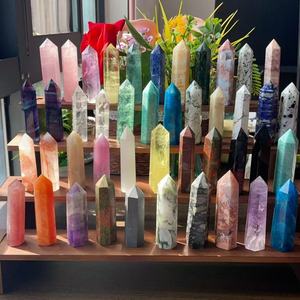 Venta al por mayor a granel Natural Mixed Tower Wand Reiki Healing Mix Material Point Crystal Craft para la decoración - Product Image 6