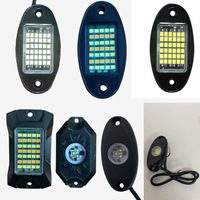 Iluminación Ambiental LED para Chasis de Automóviles, Luces Traseras Todoterreno para Wrangler, Luces Inferiores Estilo Moto de Nieve, Luces RGB de Atmósfera