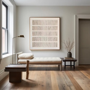 Peinture Wabi Sabi personnalisée en gros, art mural fait main, décoration pour la maison, l'hôtel, le salon, nature morte abstraite sur toile texturée 3D - Product Image 4