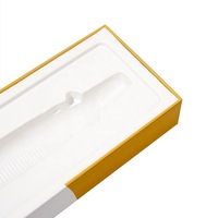 Maßgefertigte Starre Karton-Geschenkbox mit Glanzlaminierung und Prägung für Elektrische Zahnbürsten-Blisterverpackung, Beschichtetes Schwammfutter, Deckel und Boden