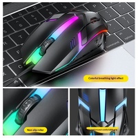 Ensemble clavier, souris, casque et haut-parleurs de jeu filaires USB T-WOLF TF250, kit 5-en-1 éclairé