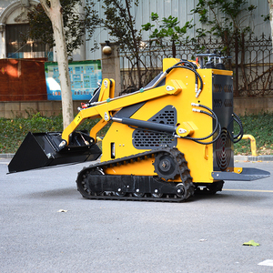 Free Shipping Mini Front Track EPA Engine CE Small Wheel Skid Steer End Farm Home <b>Compact</b> Skid Steer Loader - Product Image 4