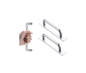 Poignées adhésives en alliage d'aluminium pour portes d'armoires, tiroirs et portes de douche, sans perçage, pour salon - Product Image 1