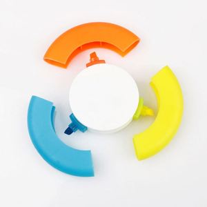 Surligneur coloré pour <span class=keywords><strong>bureau</strong></span> et étudiants, marqueur <span class=keywords><strong>Sharpie</strong></span>, forme ronde amovible avec pointe biseautée - Product Image 3
