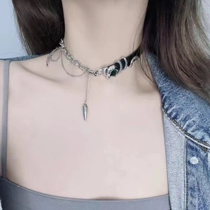 <b>Cross</b>-border exclusive choker necklace, high-end necklace with unique and niche design, sweet and cool collarbone <b>chain</b>. - Product Image 2