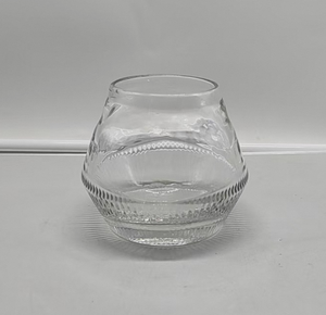 Hand Blown Textured Glass <b>Vase</b> Clear Modern Flower <b>Vase</b> for Home Decor <b>Unique</b> Artisan Centerpiece Office Desk Tabletop - Product Image 2