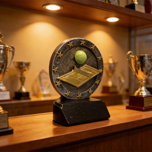 Trofeo de Tenis de Resina Personalizado de Fábrica, Moderno, Duradero, Tallado a Mano, Premio Deportivo de Honor al Deporte Deportivo - Product Image 6
