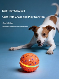 スマートで環境に優しいEPTU電動光る犬用おもちゃ、自動で跳ね回り回転する犬用ウィックドボール（大型犬用） - Product Image 2