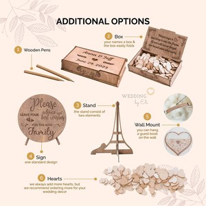 Phổ biến món quà cưới của khách cuốn sách thay thế hình trái tim Acrylic cưới của khách Cuốn sách với đứng - Product Image 5