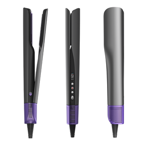 مكواة شعر سيراميك احترافية من لينا بسرعة 110000 دورة في الدقيقة، مكواة مسطحة أيونية 2 في 1 مع تدفق هواء وشاشة LED - Product Image 2