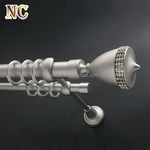 Hot Selling Extended Adjustable Aluminum Alloy Metal Strong Aluminum Angle Brackets Curtain Pole