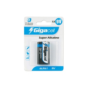 Pilas Súper Alcalinas 6LR61, Fuente de Energía Portátil, Batería de <span class=keywords><strong>9V</strong></span> para Alarma/Control Remoto/Juguete - Product Image 1