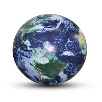 Ballon géant en PVC de type planète le plus populaire, ballon gonflable LED de la planète Terre pour événement